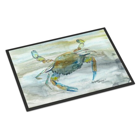 Carolines Treasures 18 x 27 in. Blue Crab No.2 Watercolor Indoor or Outdoor Mat SC2004MAT